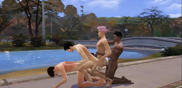  The Sims - Gay Orgy Outdoors - Channel Intro